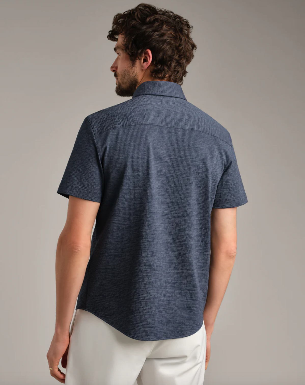 Commuter® Seersucker Short Sleeve Button Down