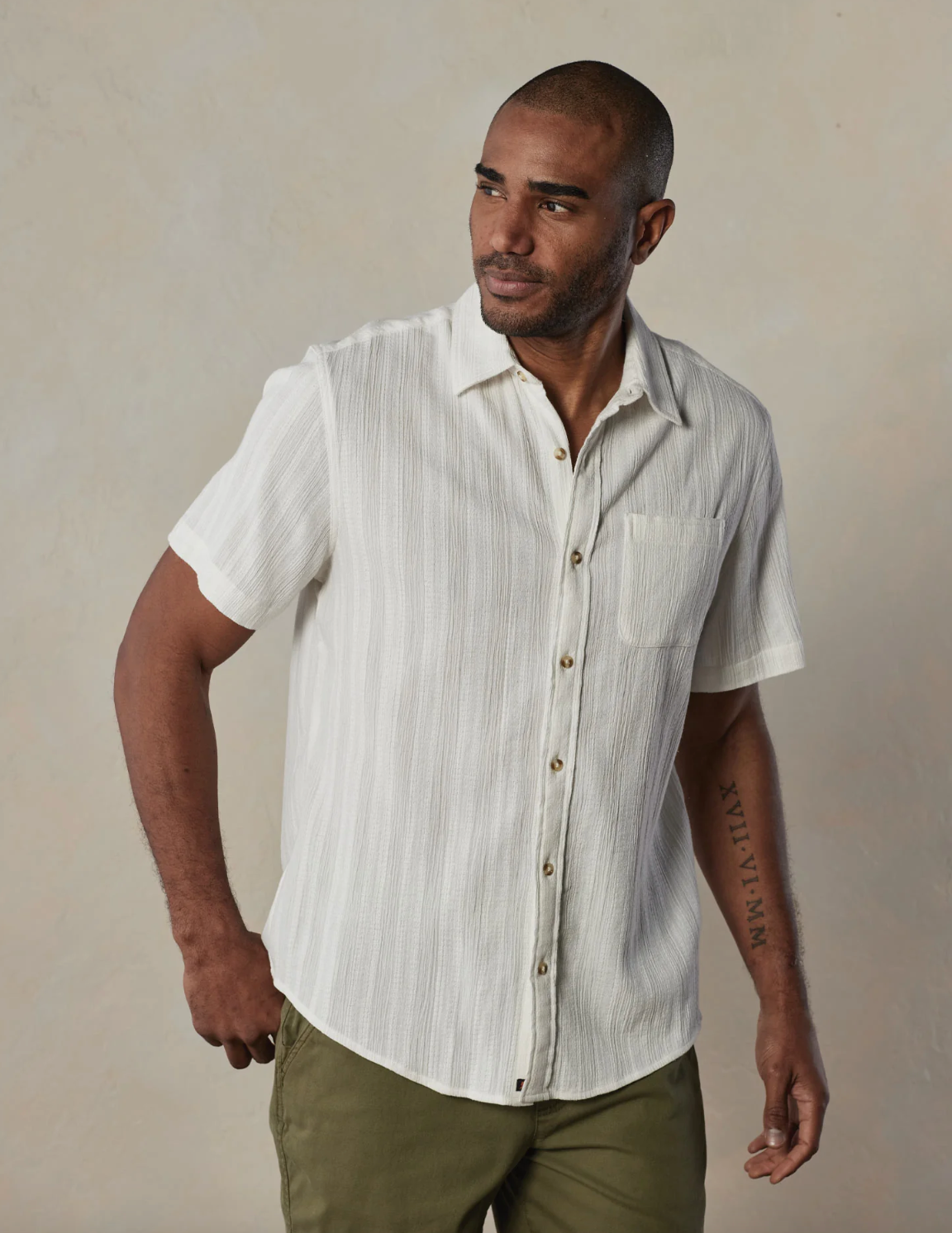 Freshwater Short Sleeve Button Up Shirt