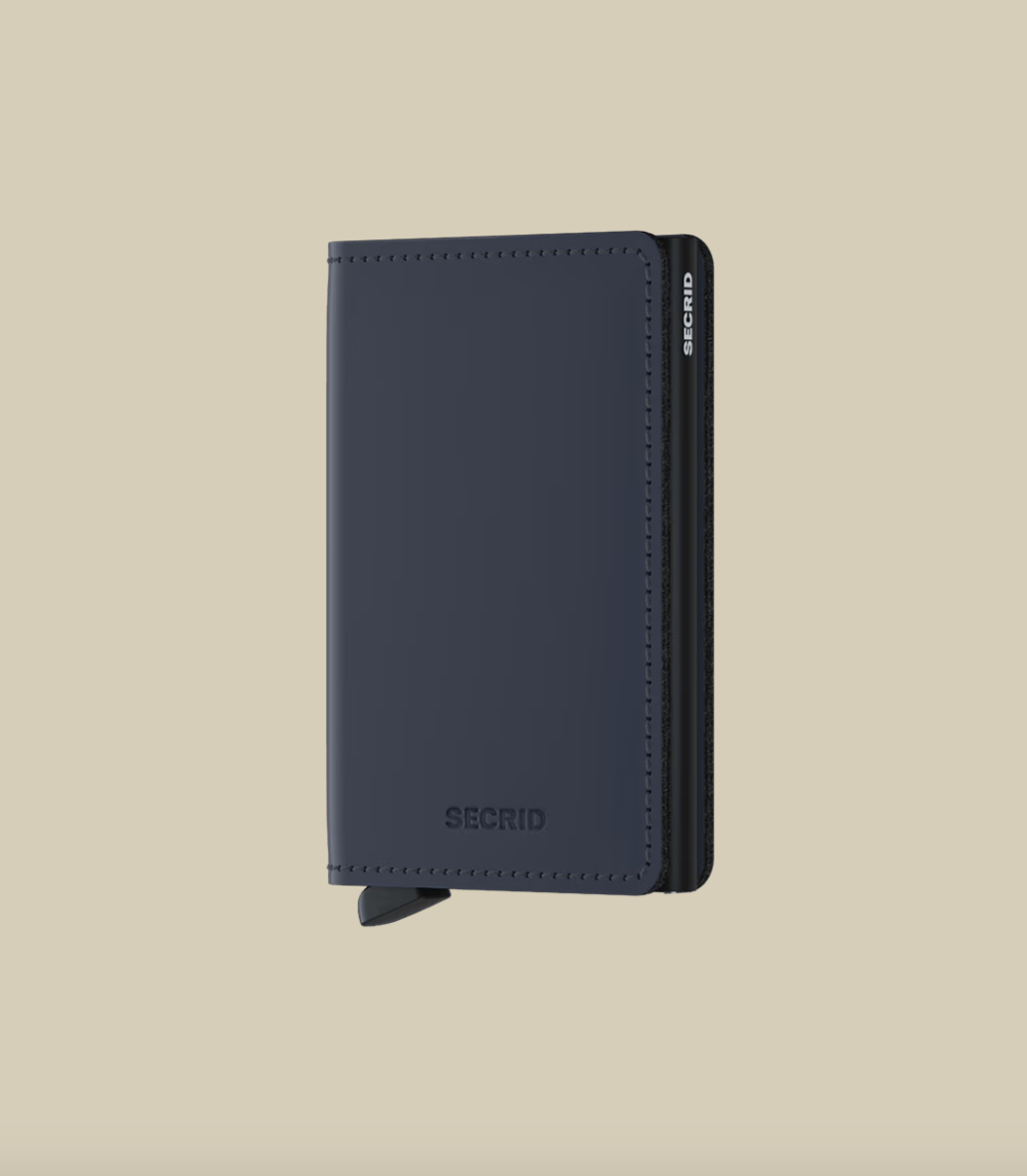 Slim Wallet Matte Night Blue