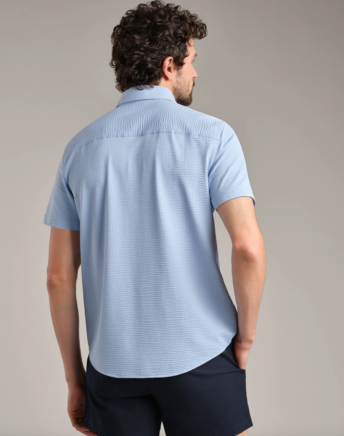 Commuter® Seersucker Short Sleeve Button Down