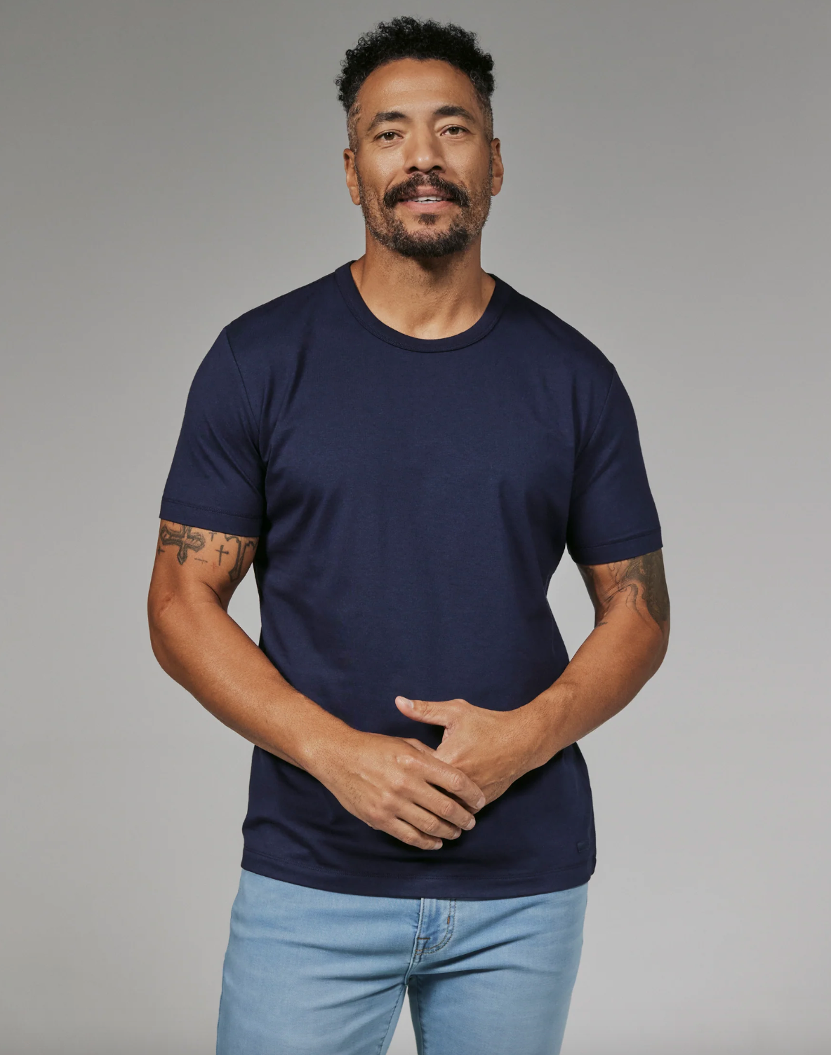 7Diamonds | Modal Crew Neck Tee | Navy