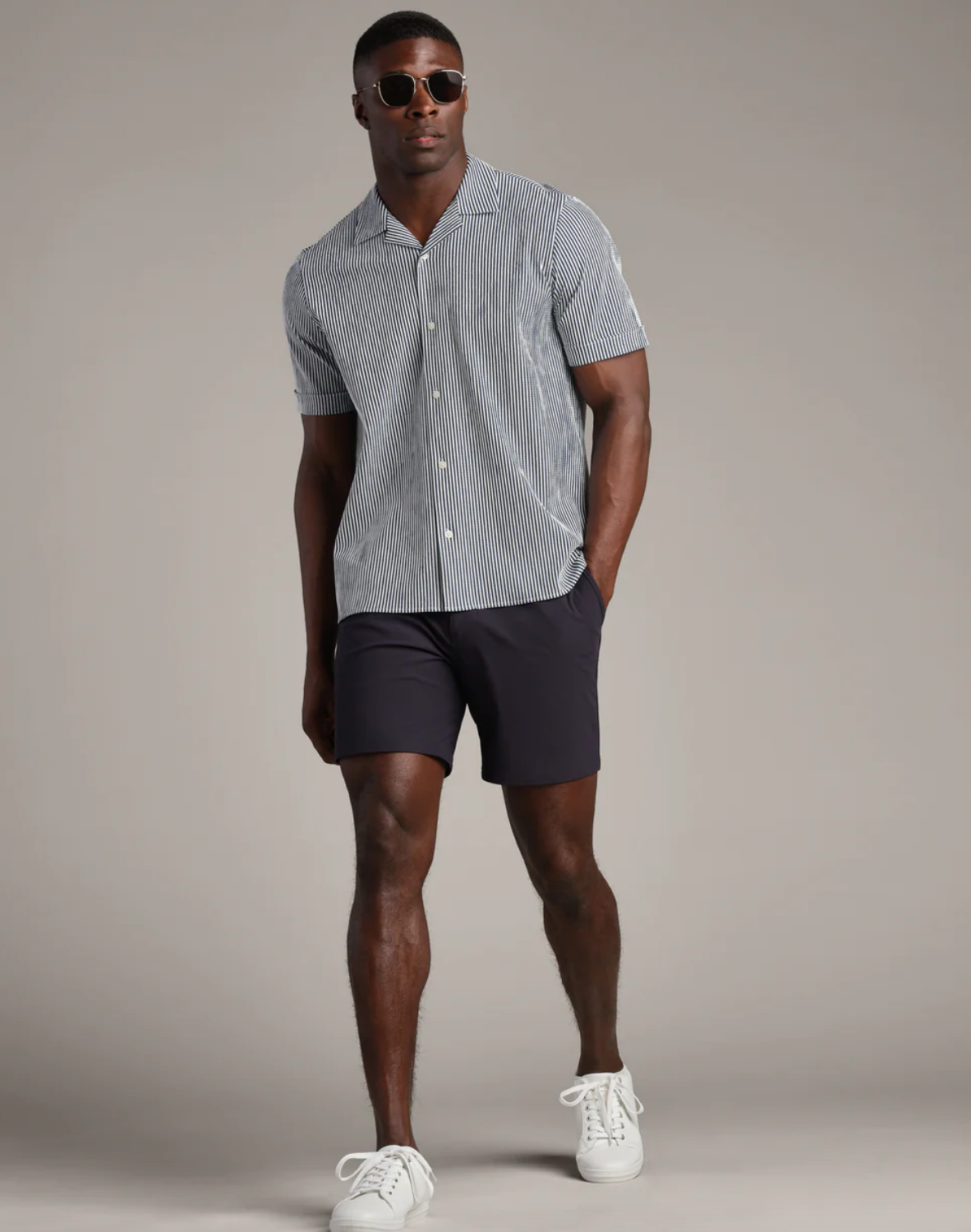 Commuter® Seersucker Camp Collar Shirt