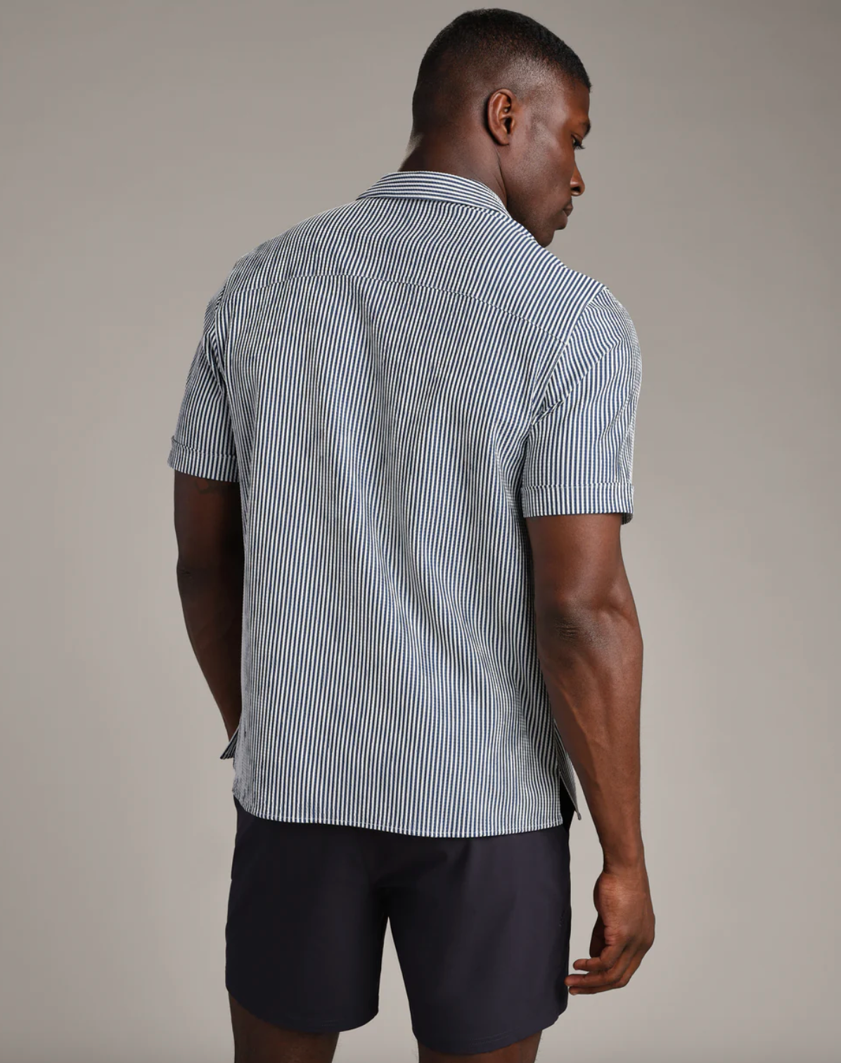 Commuter® Seersucker Camp Collar Shirt