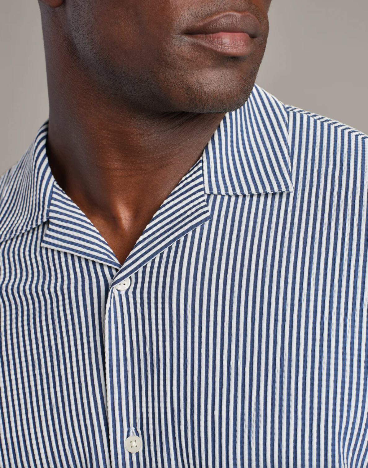 Commuter® Seersucker Camp Collar Shirt