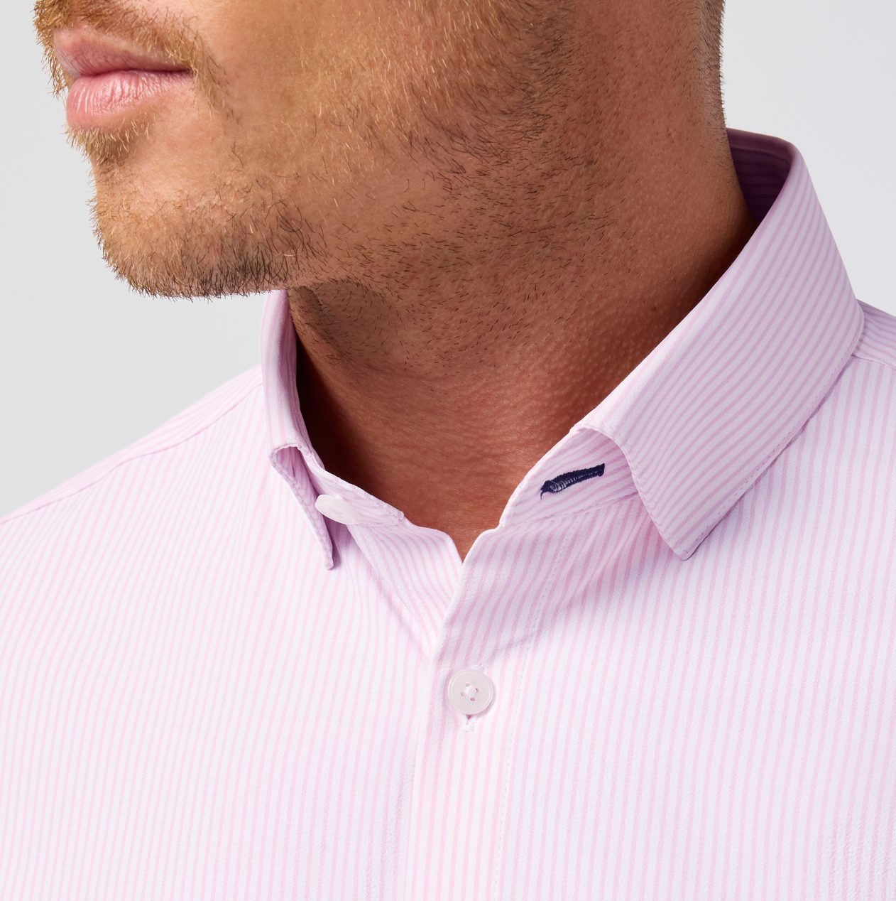 Mizzen+Main | Leeward Dress Shirt | Pink Stripe