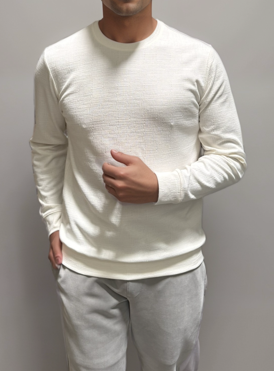 Mason Cruz | Milan Crewneck | White