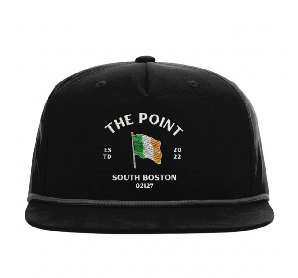 The Point | South Boston Rope Snapback Hat | Black