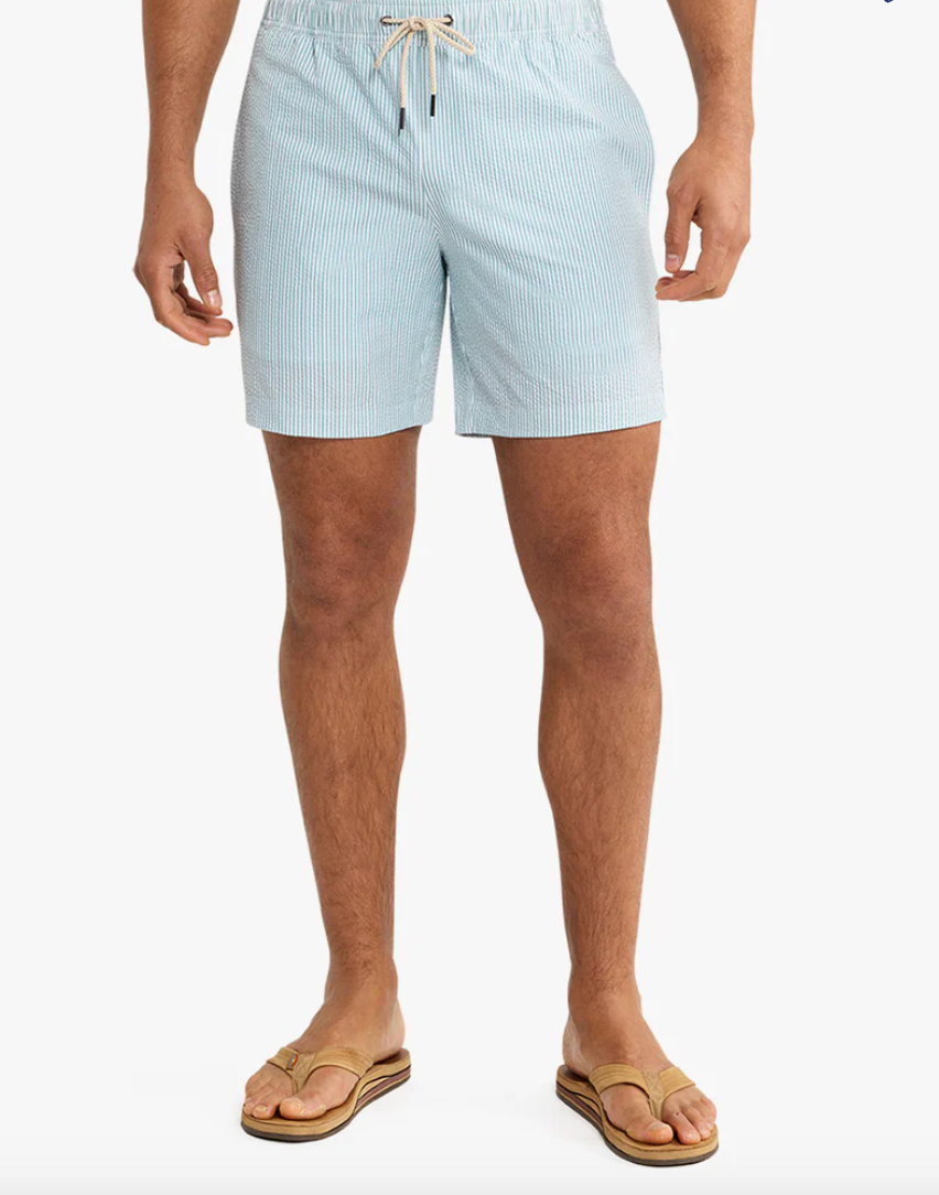 Fair Harbor | Bayberry Trunk 7" | Green Stripe