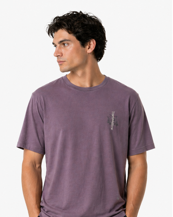 TravisMathew | No Itinerary Graphic Tee | Purple