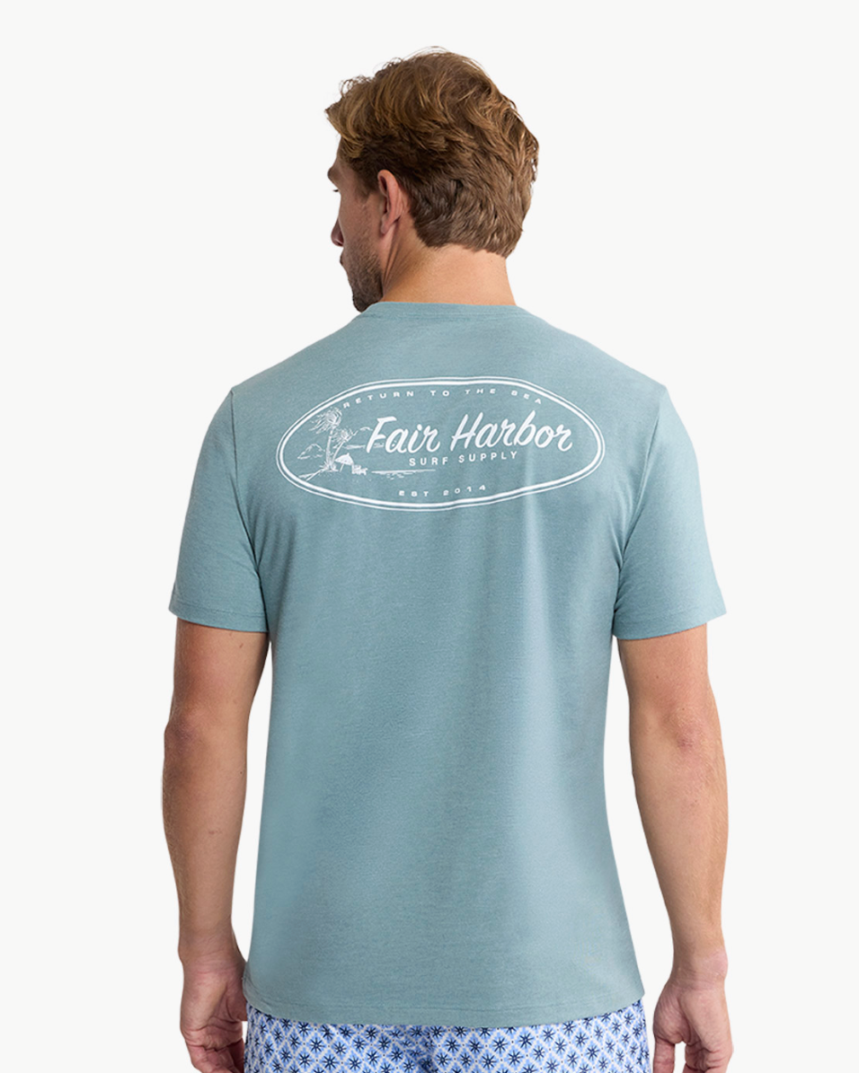 Fair Harbor |  Kismet Graphic Tee |  Blue