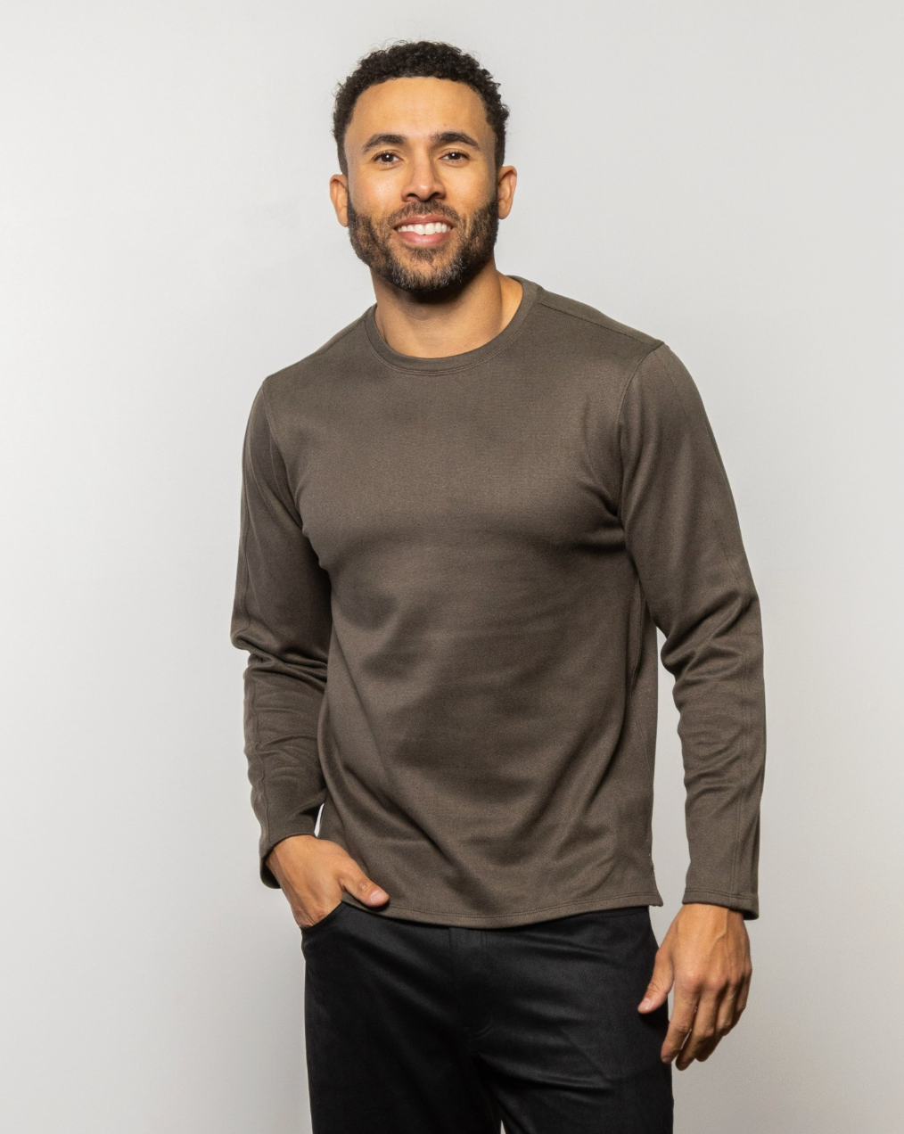Mason Cruz | Hermosa Crewneck | Coffee Brown