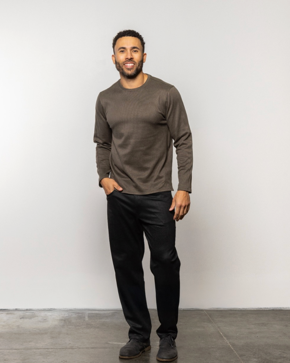 Mason Cruz | Hermosa Crewneck | Coffee Brown