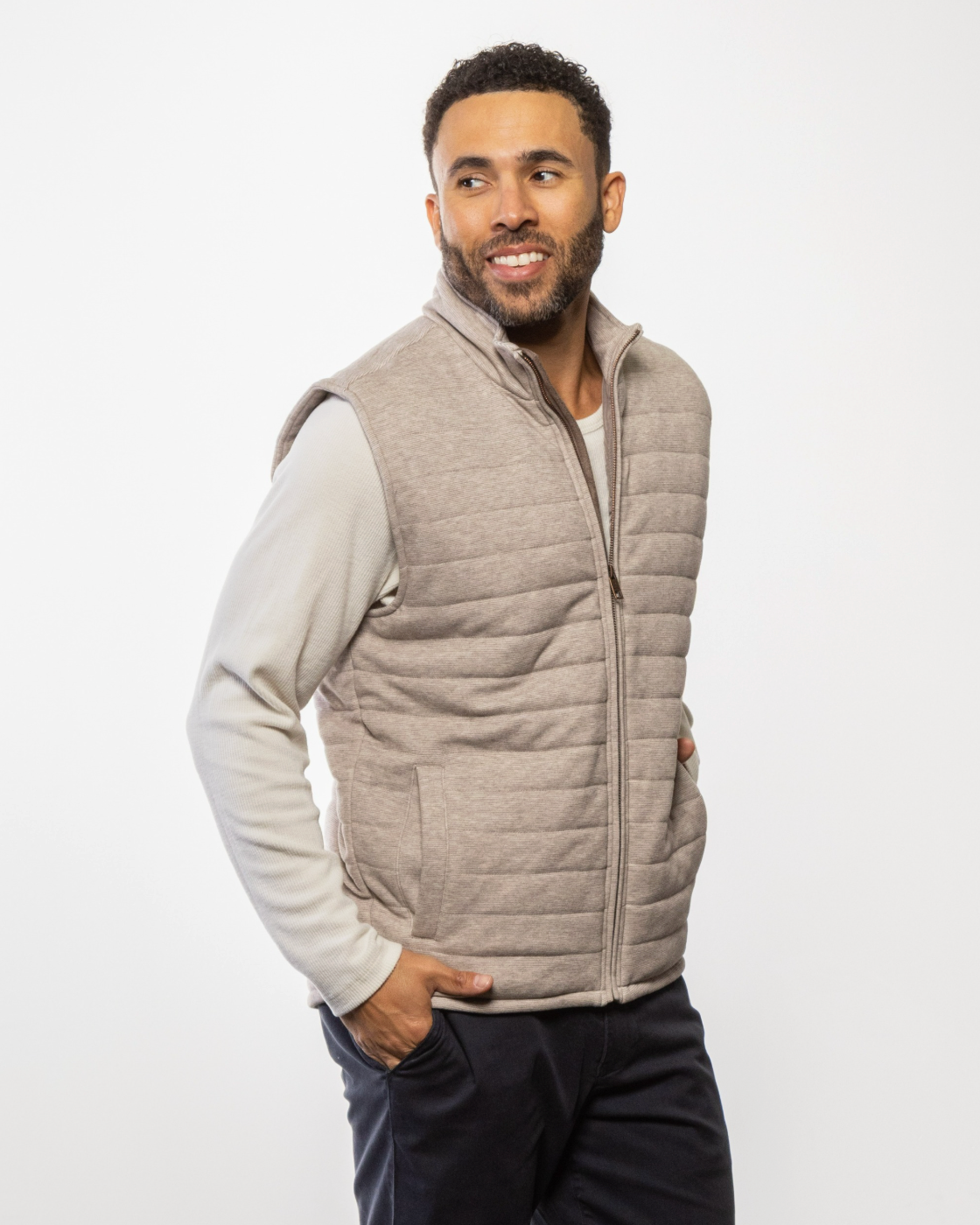 Mason Cruz | Liam Vest | Wood Beige