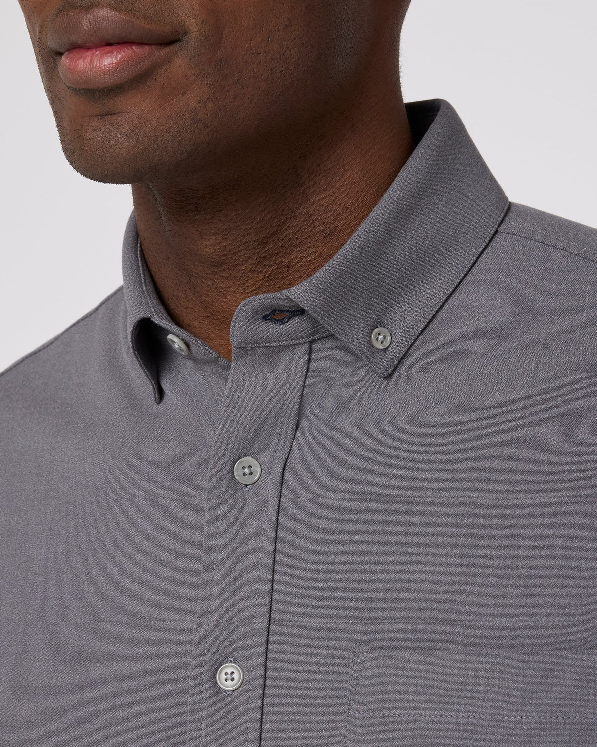 Mizzen+Main | City Flannel | Pewter Heather Gray