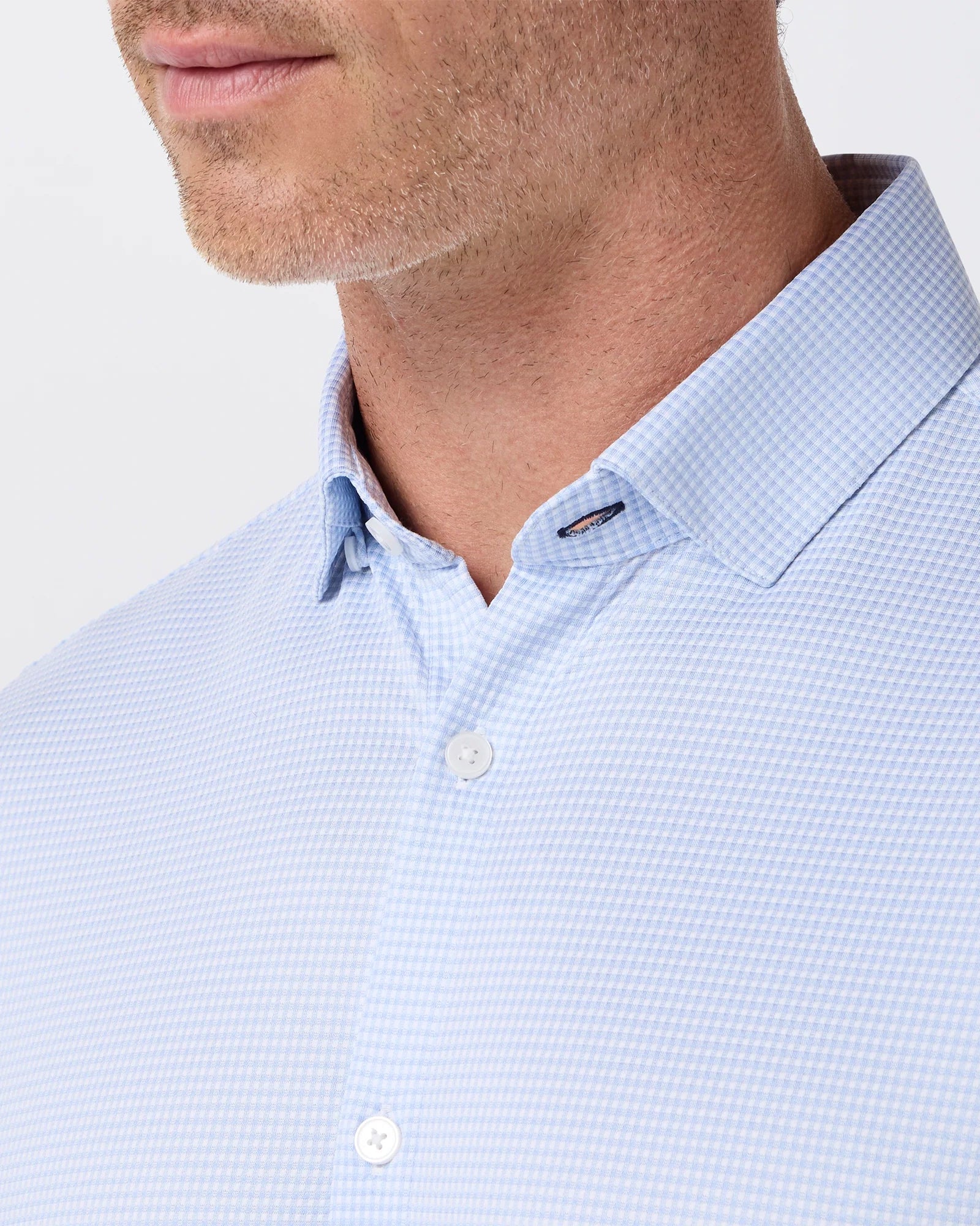 Mizzen+Main | Halyard Dress Shirt | Cloud Peter Gingham Blue