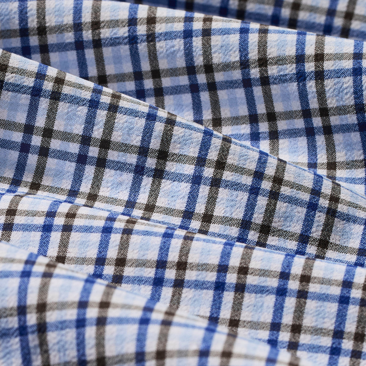 Mizzen+Main | Leeward Dress Shirt | Espresso Doug Plaid Blue | Trunk Show Special