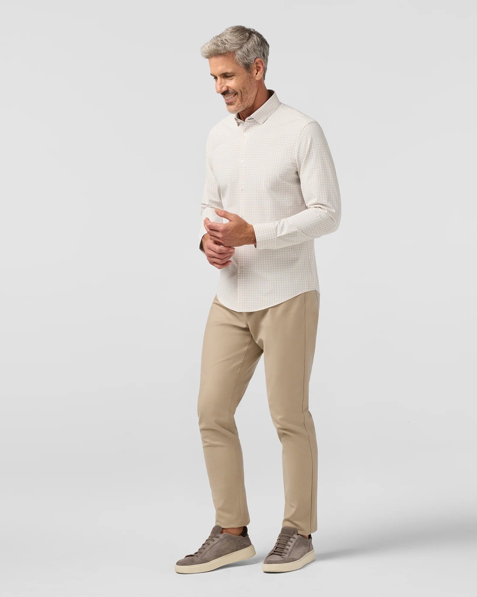 Mizzen+Main | Leeward No Tuck Dress Shirt Sand Dollar | Beige