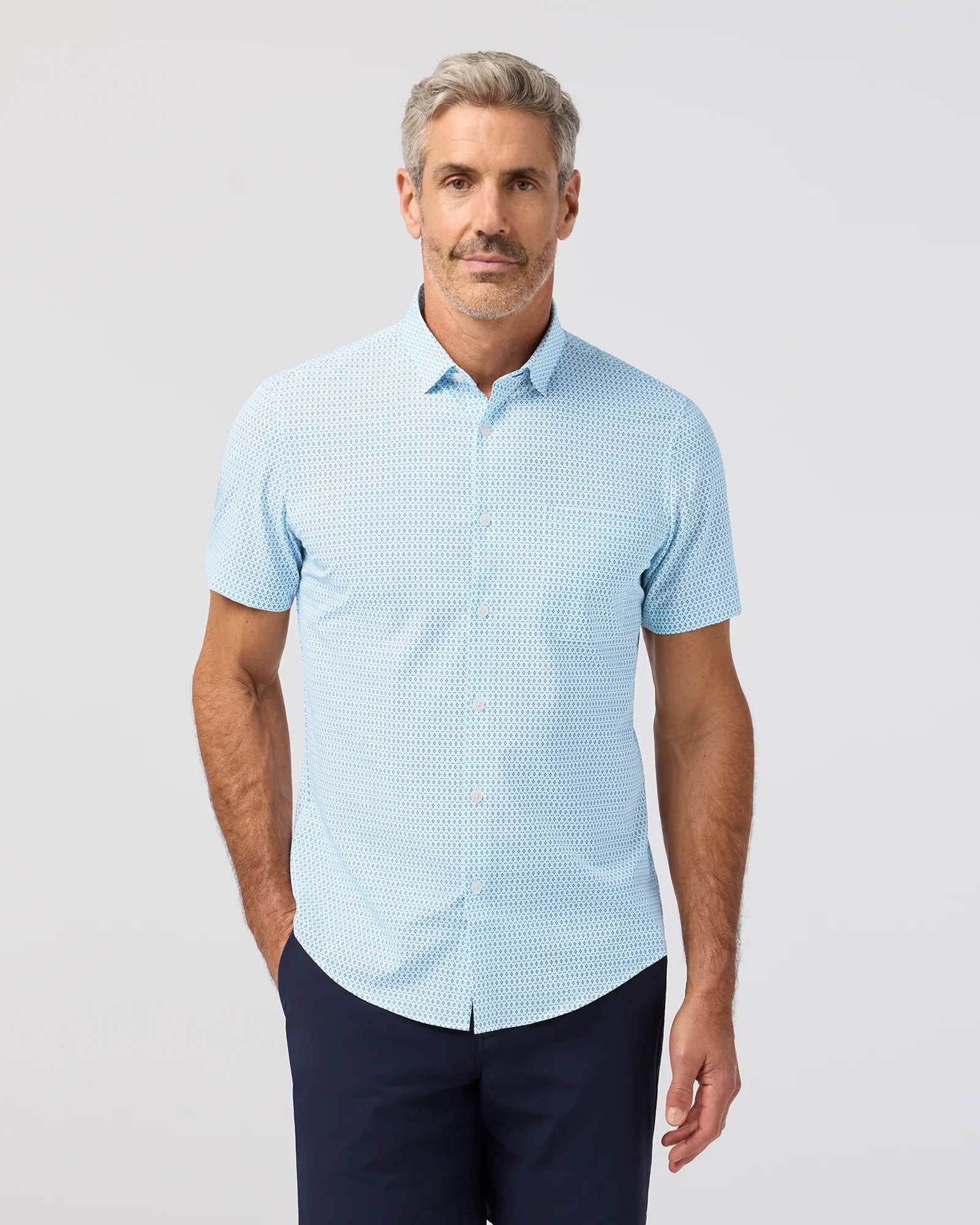 Mizzen+Main | Leeward Short Sleeve Skyline | Blue