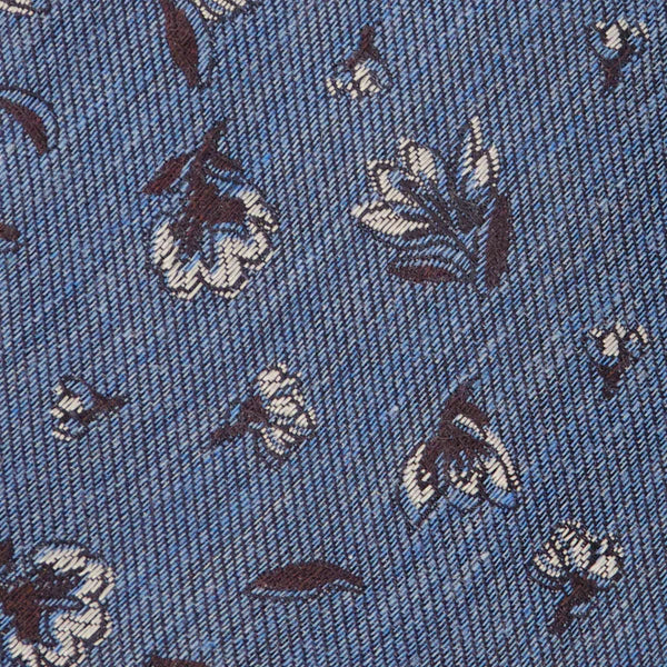 Grazioso Floral Blue Tie