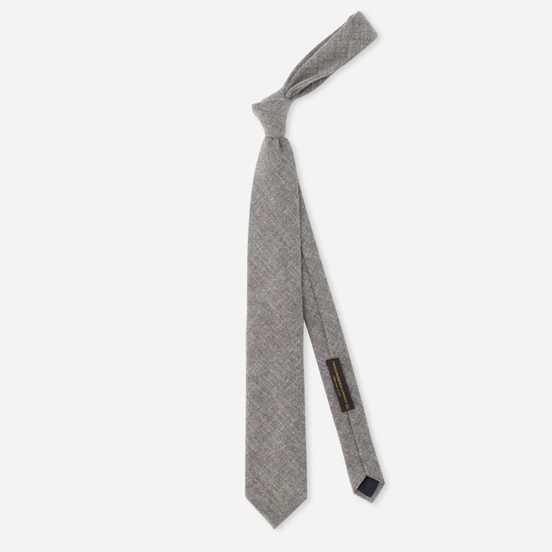 Barberis Wool Perla Grey Tie