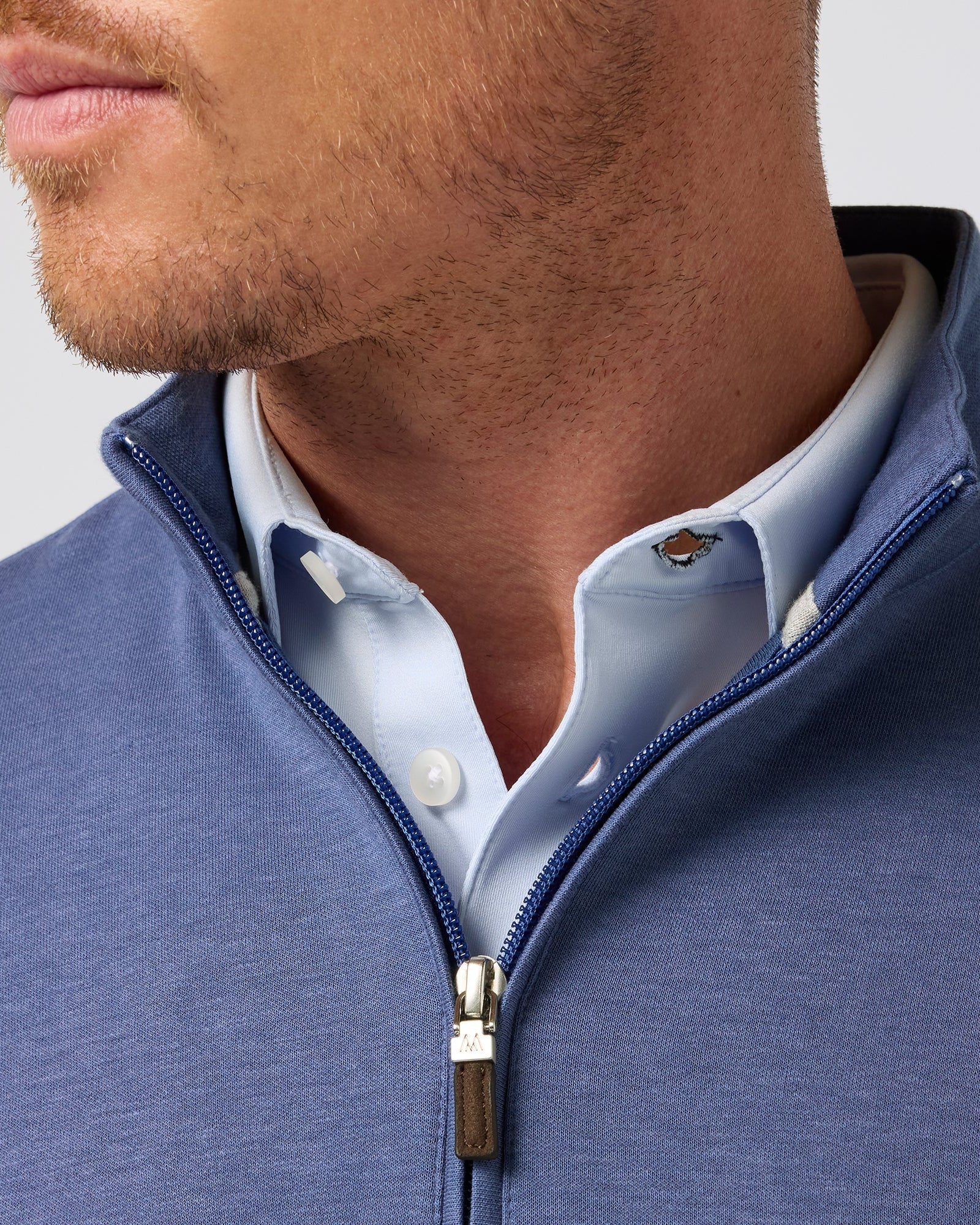 Mizzen+Main | KPI Quarter Zip | Blue