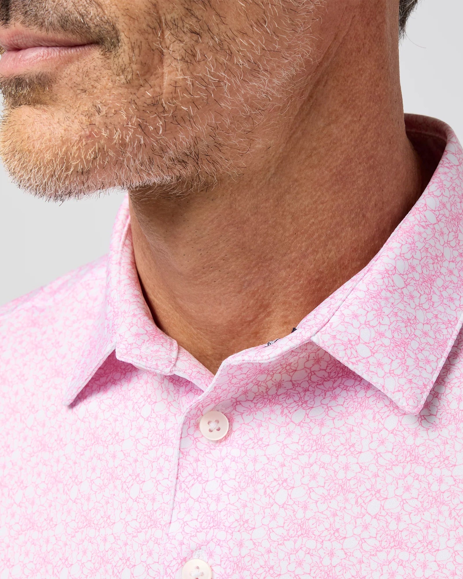 Mizzen+Main | Versa Polo Azaleas Outline | Pink