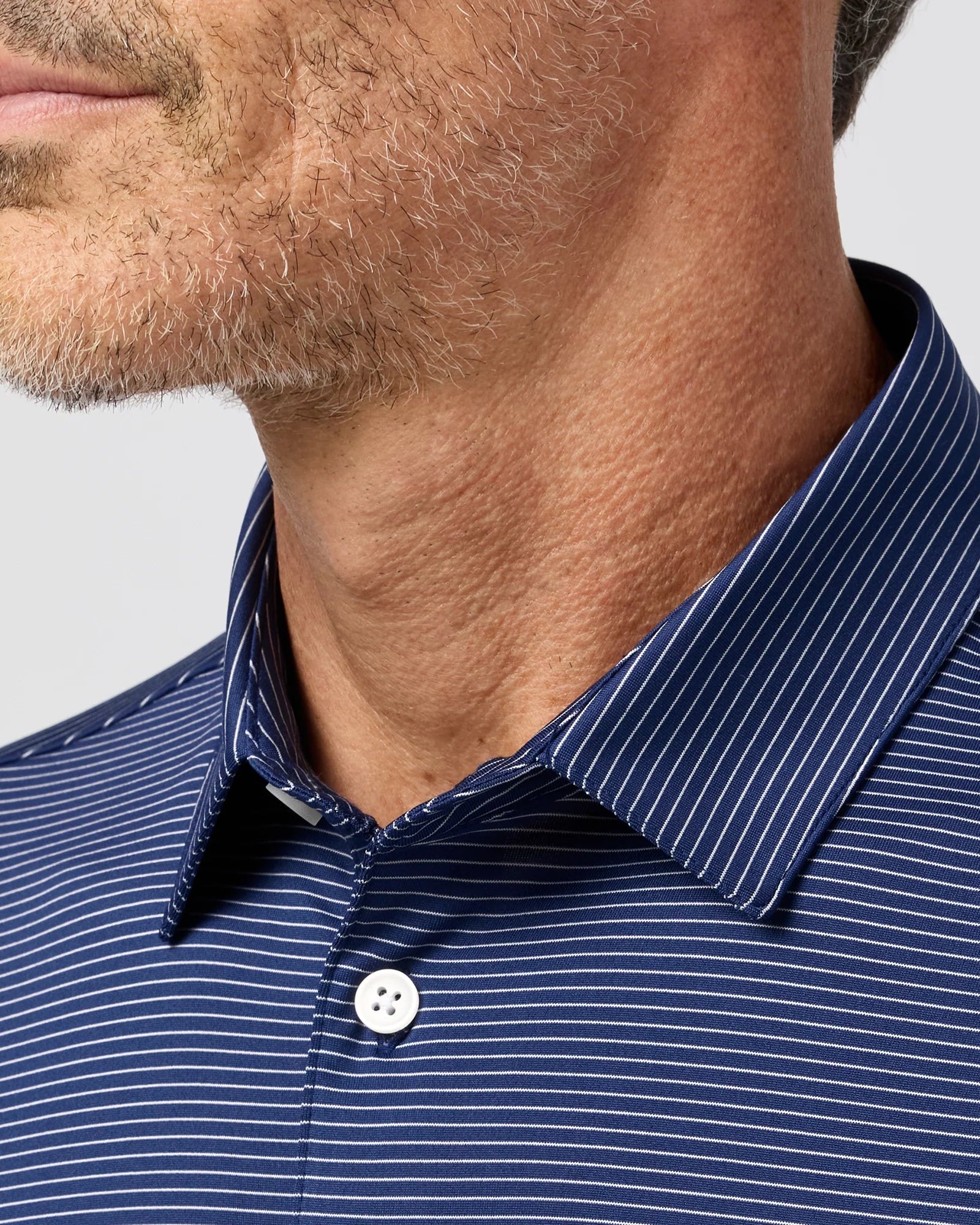 Mizzen+Main | Versa Polo Cobalt Balanced Stripe | Navy