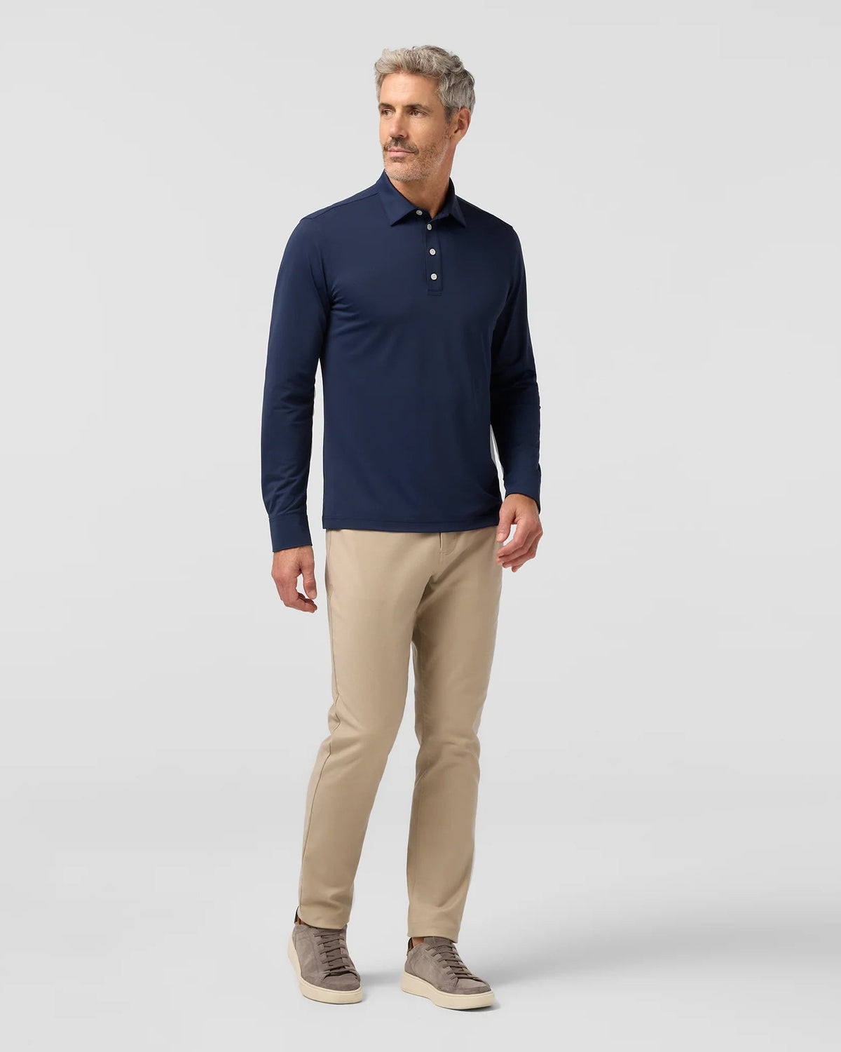 Mizzen+Main | Harper Long Sleeve Polo | Navy