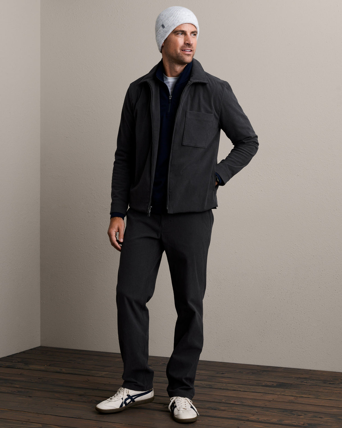 Rhone | Tech Cord Jacket | Asphalt Gray