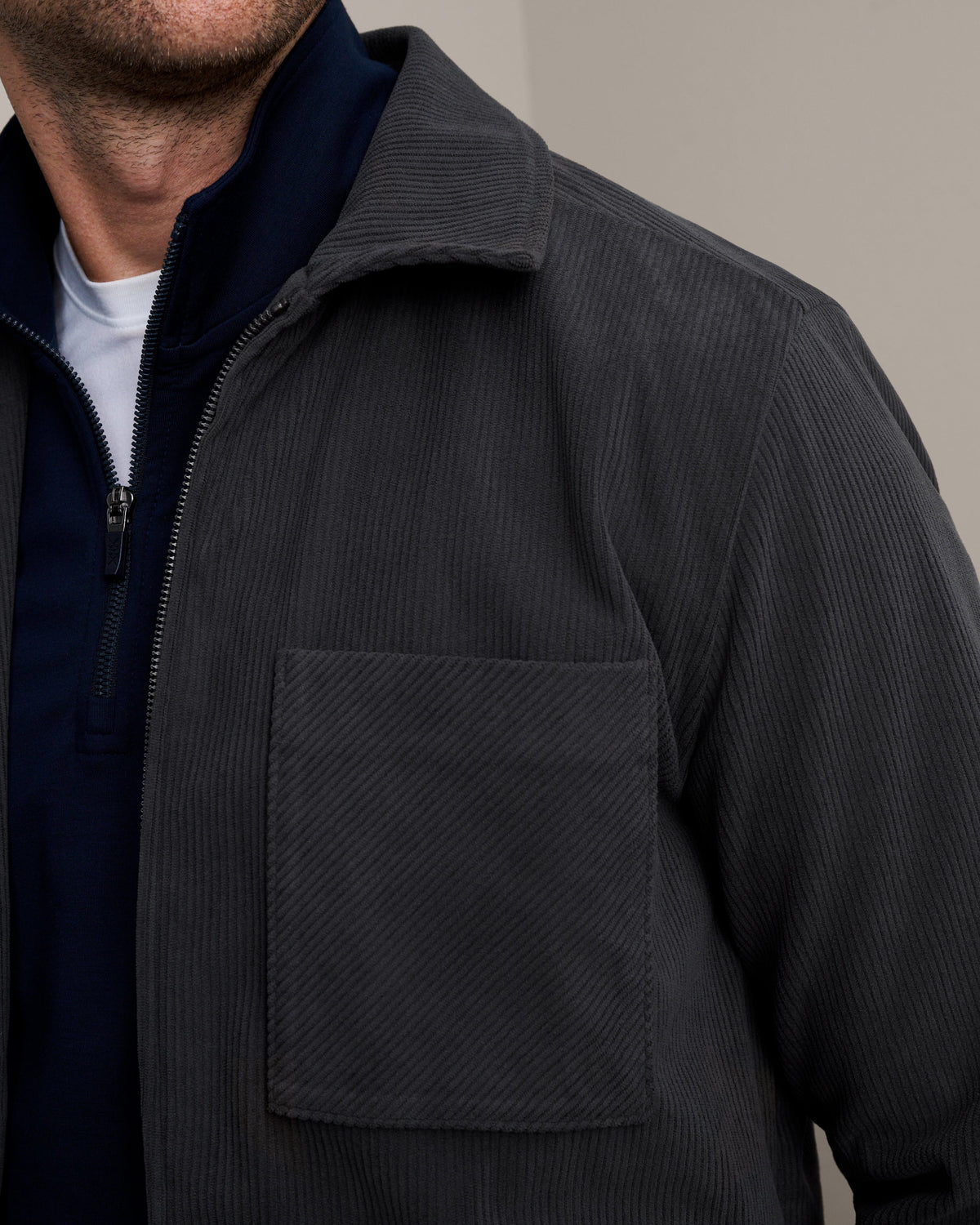 Rhone | Tech Cord Jacket | Asphalt Gray