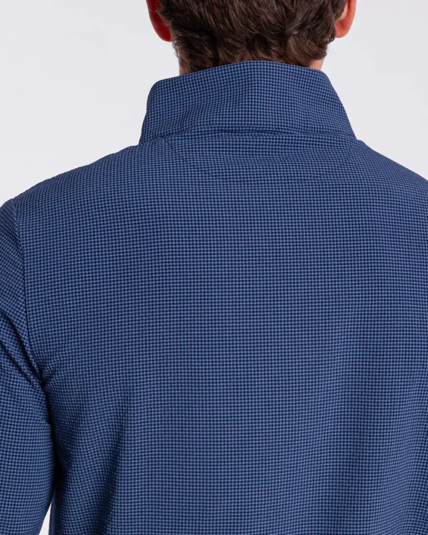 Criquet | Seersucker Performance Pullover | Navy