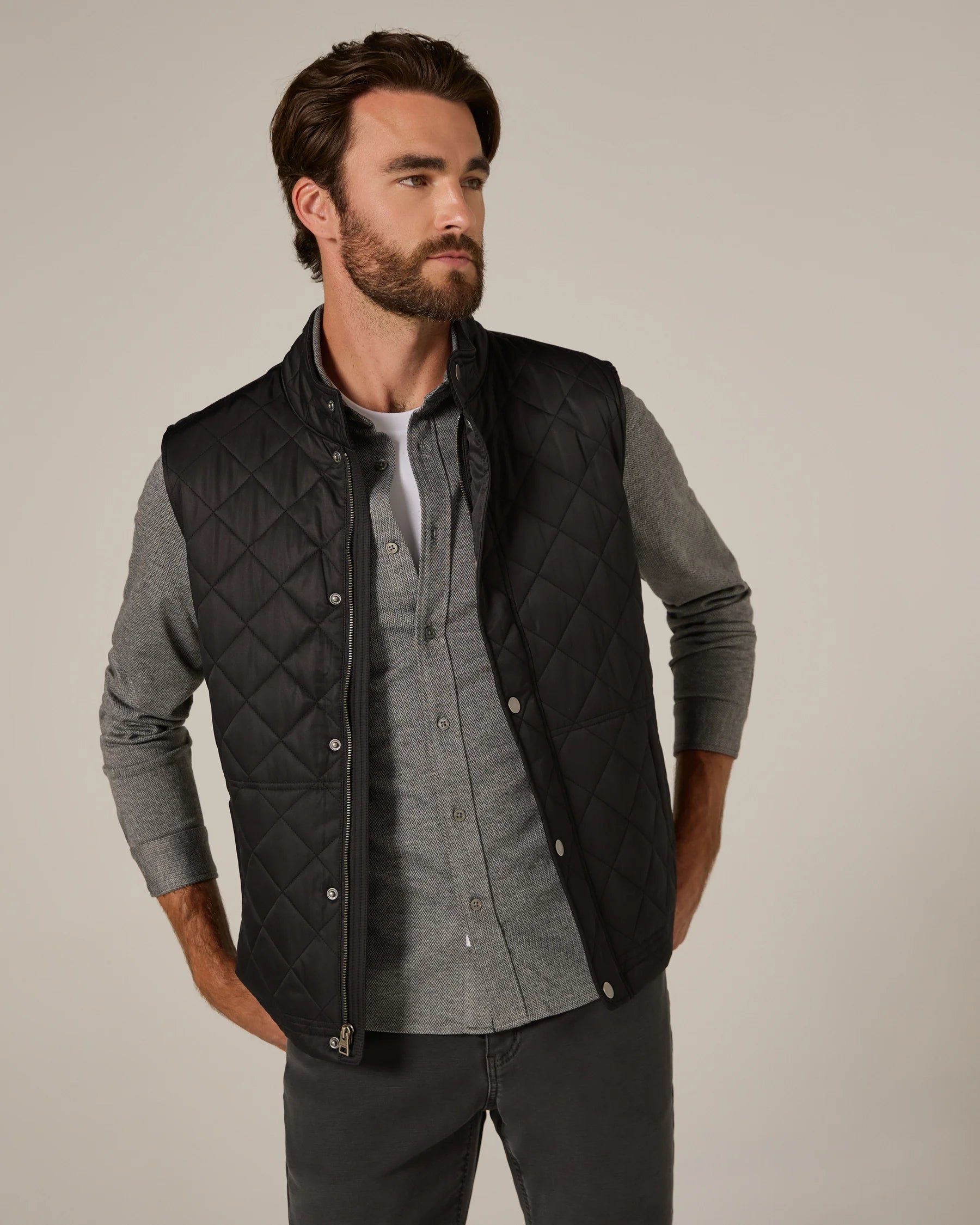 Crest Quilted Vest