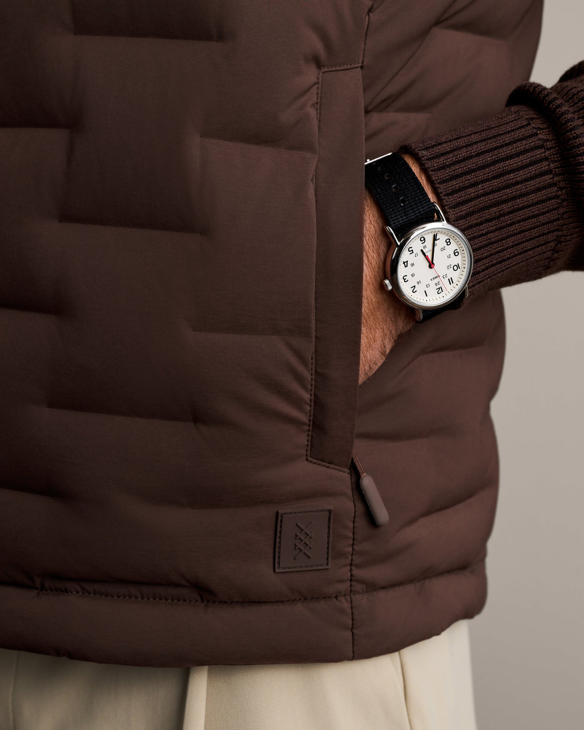 Rhone | Voyage Down Vest | Ember Brown