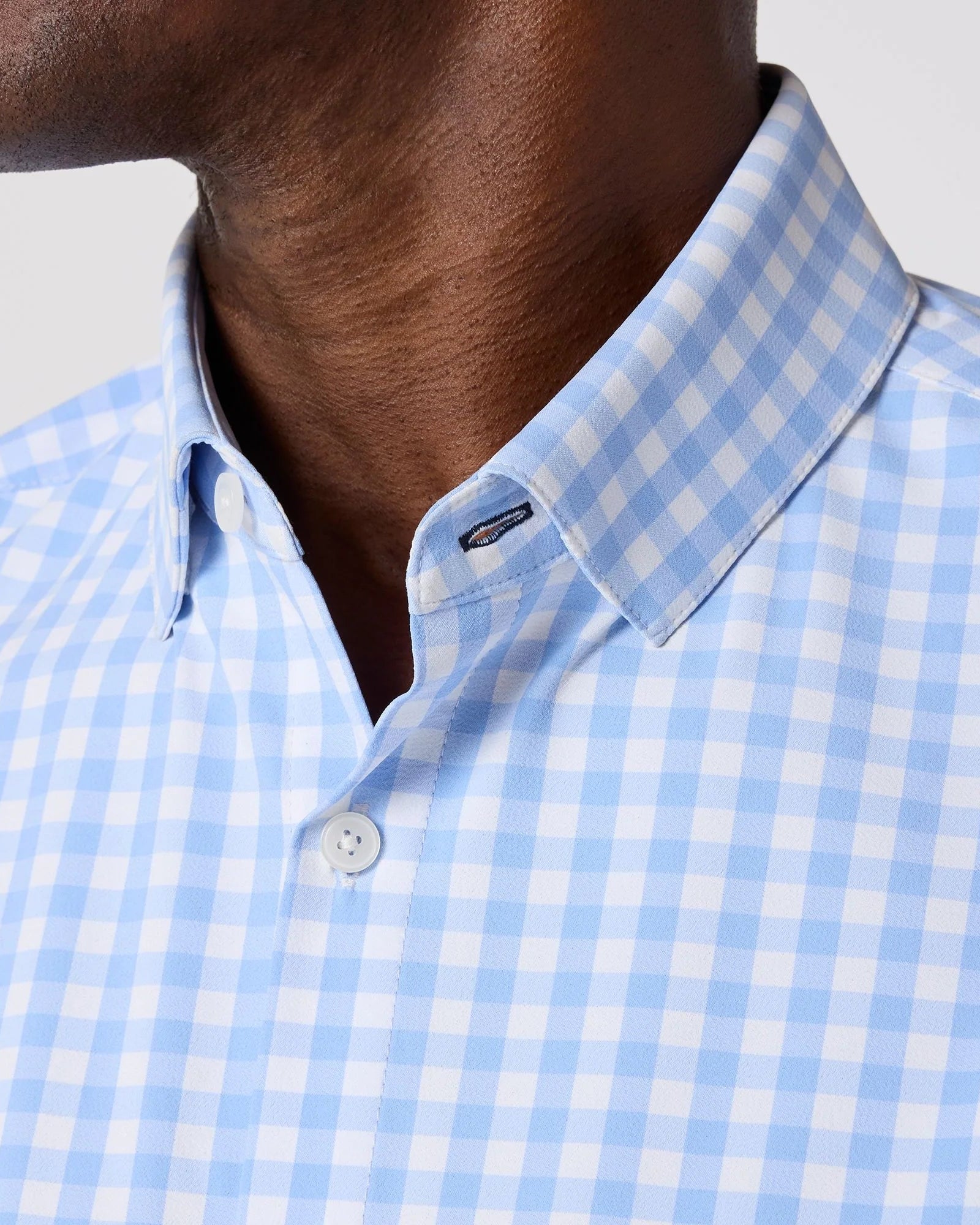 Mizzen+Main | Leeward Dress Shirt Light Gingham | Blue