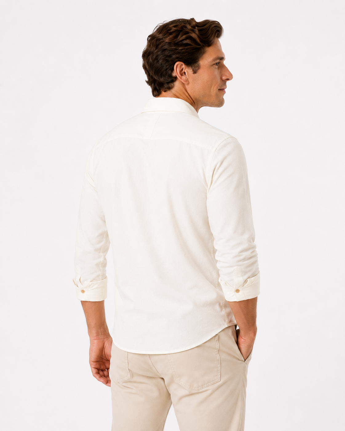 Long Wharf | SeaWell® Linen Work Shirt | White