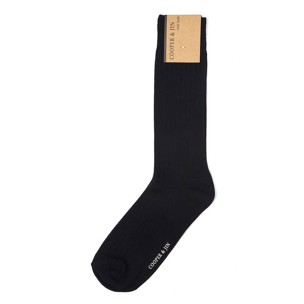 Crew Socks for Men - Solid Navy Blue Style: ONE SIZE