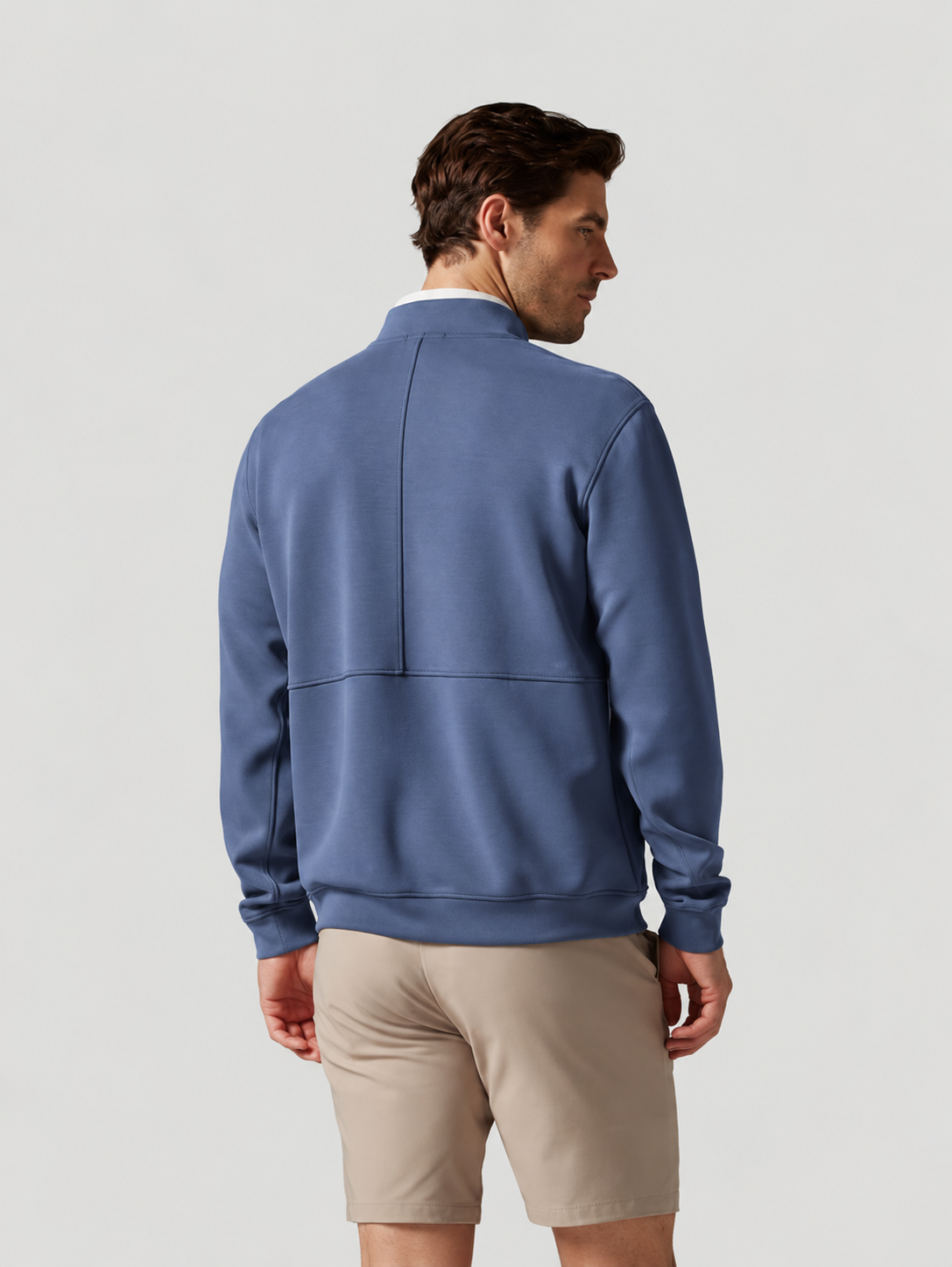 Sun Day Red | Pacific Luxe Quarter Zip | Ocean Blue