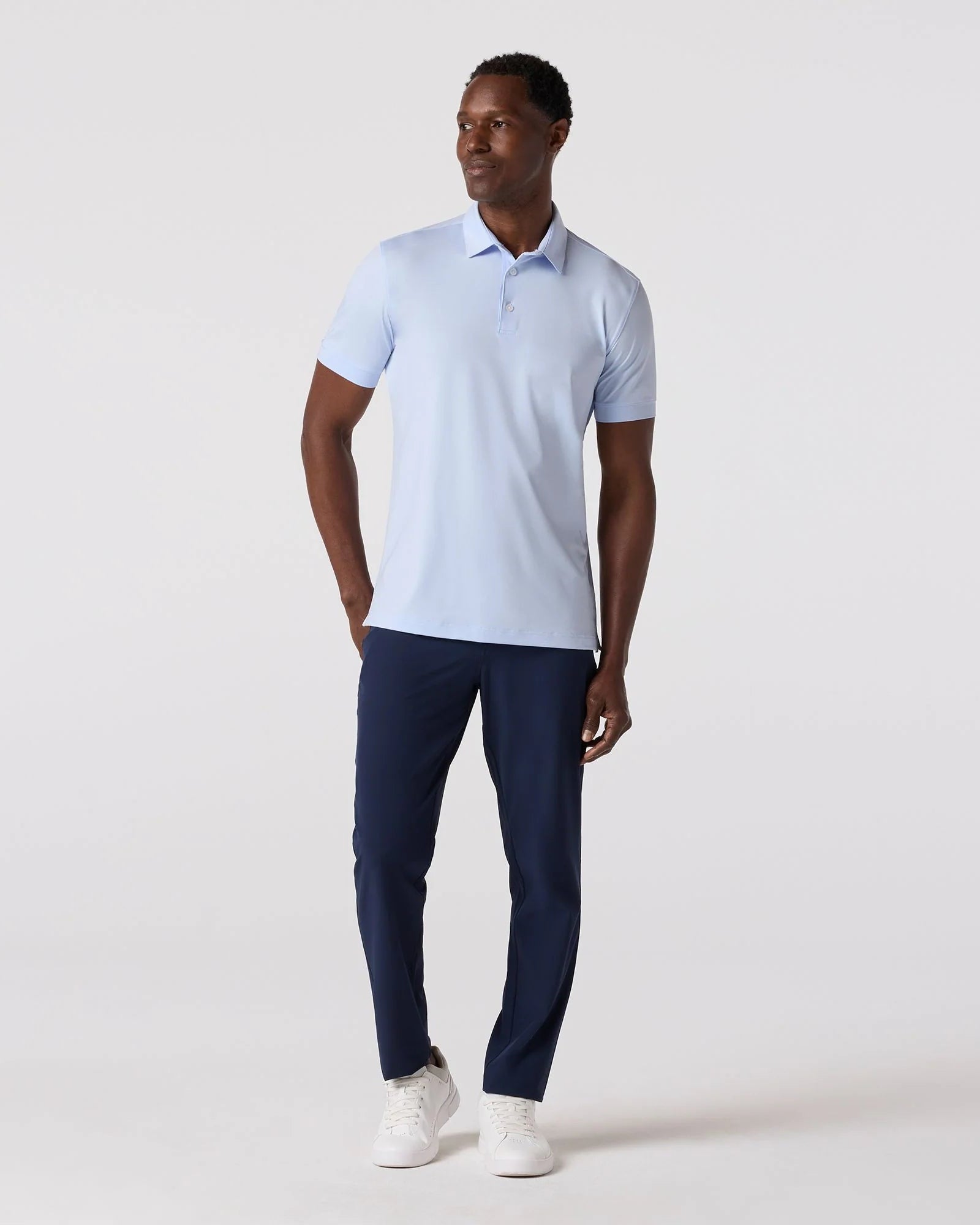 Mizzen+Main | Versa Polo | Sky Solid Blue