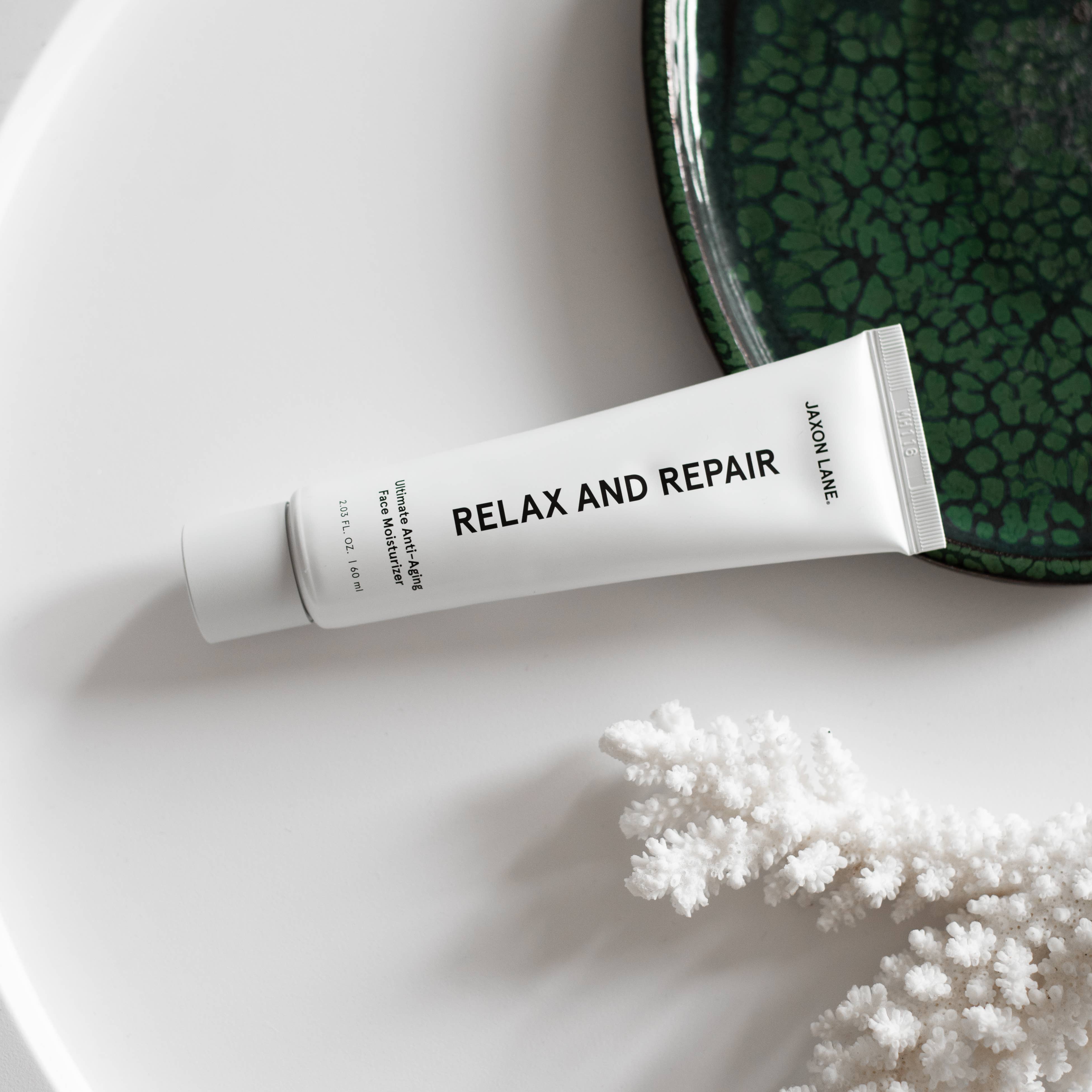 JAXON LANE | Relax & Repair Anti-Aging Face Moisturizer | Men Skin Care | White