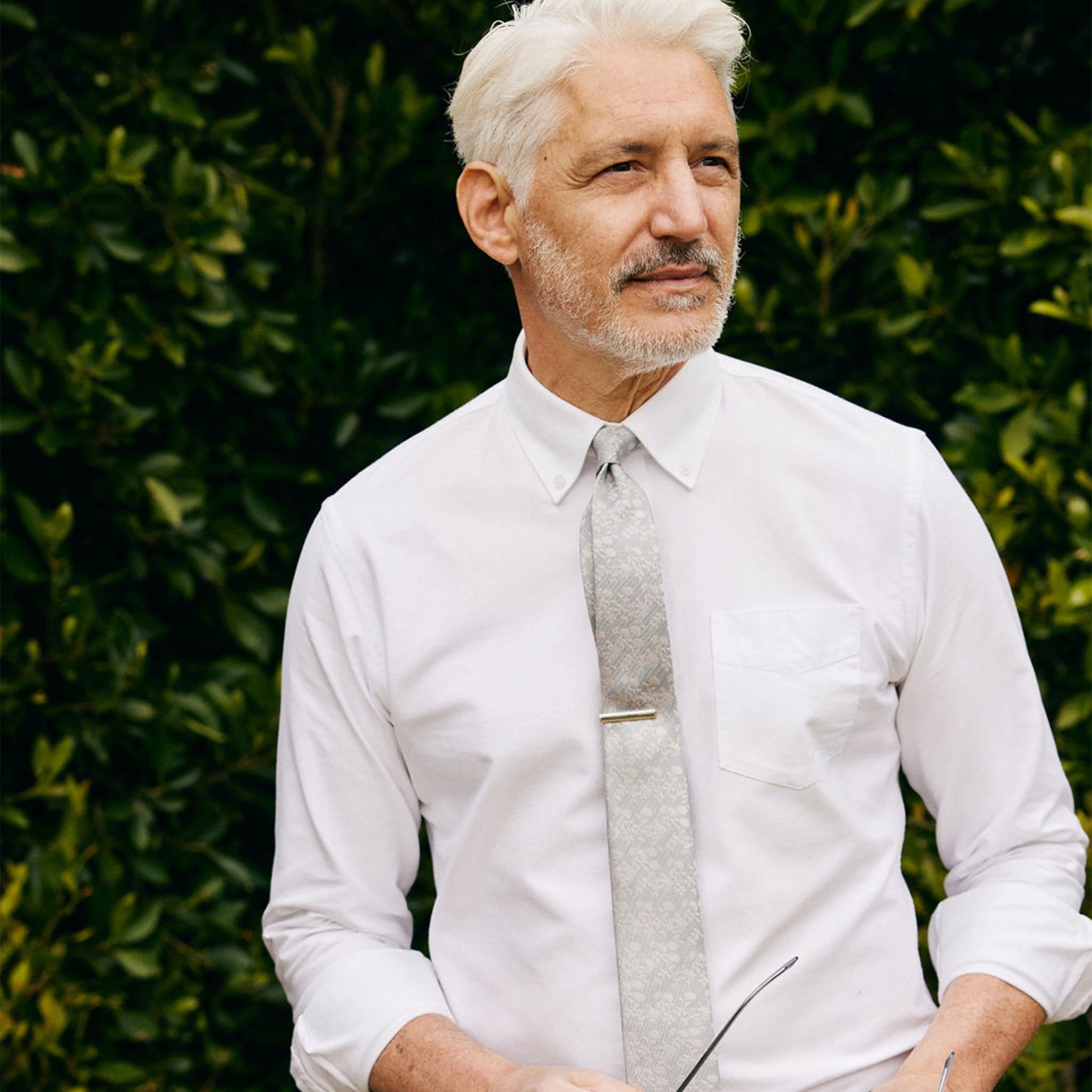 Entwined Floral Pale Aqua Tie