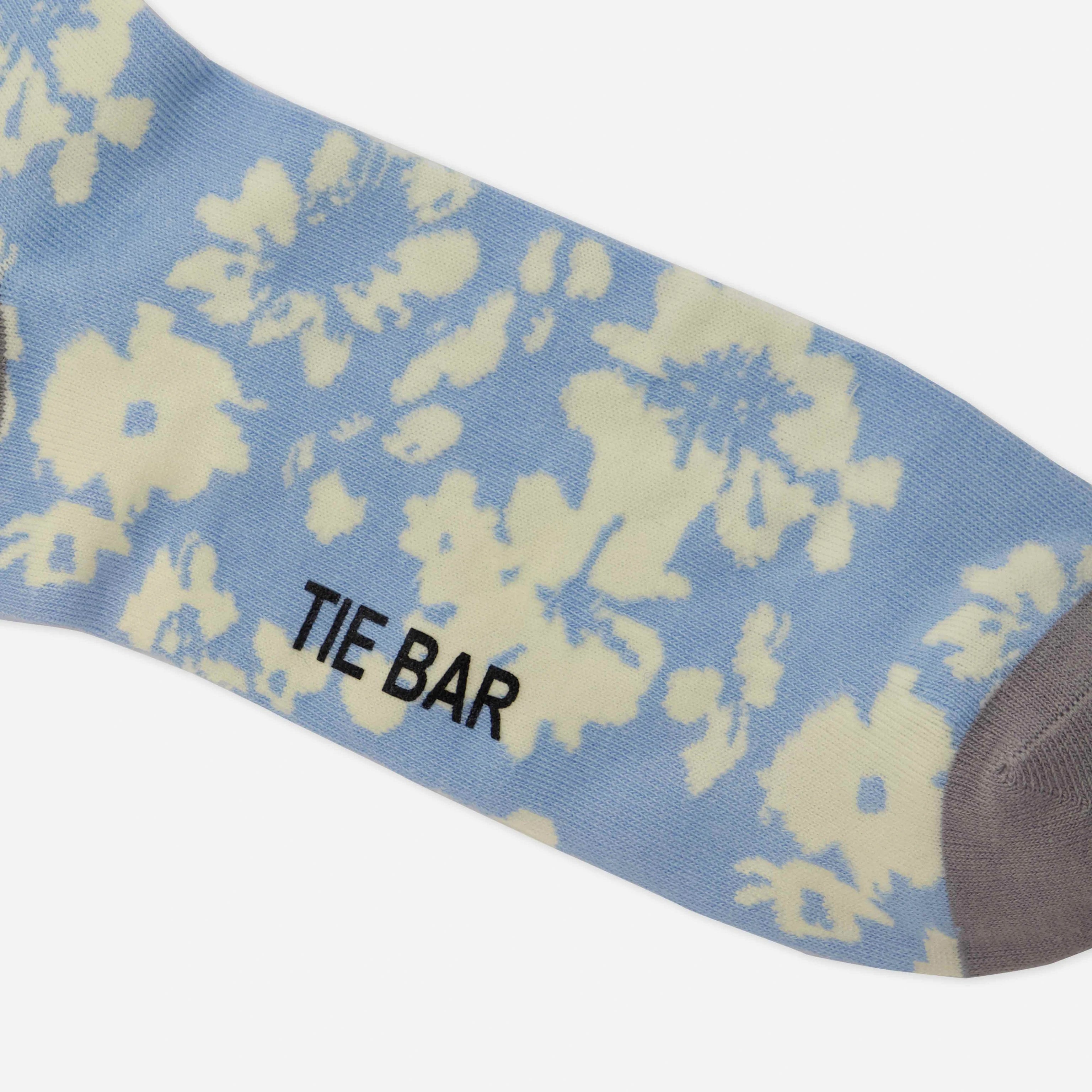 Incognito Floral Light Blue Sock