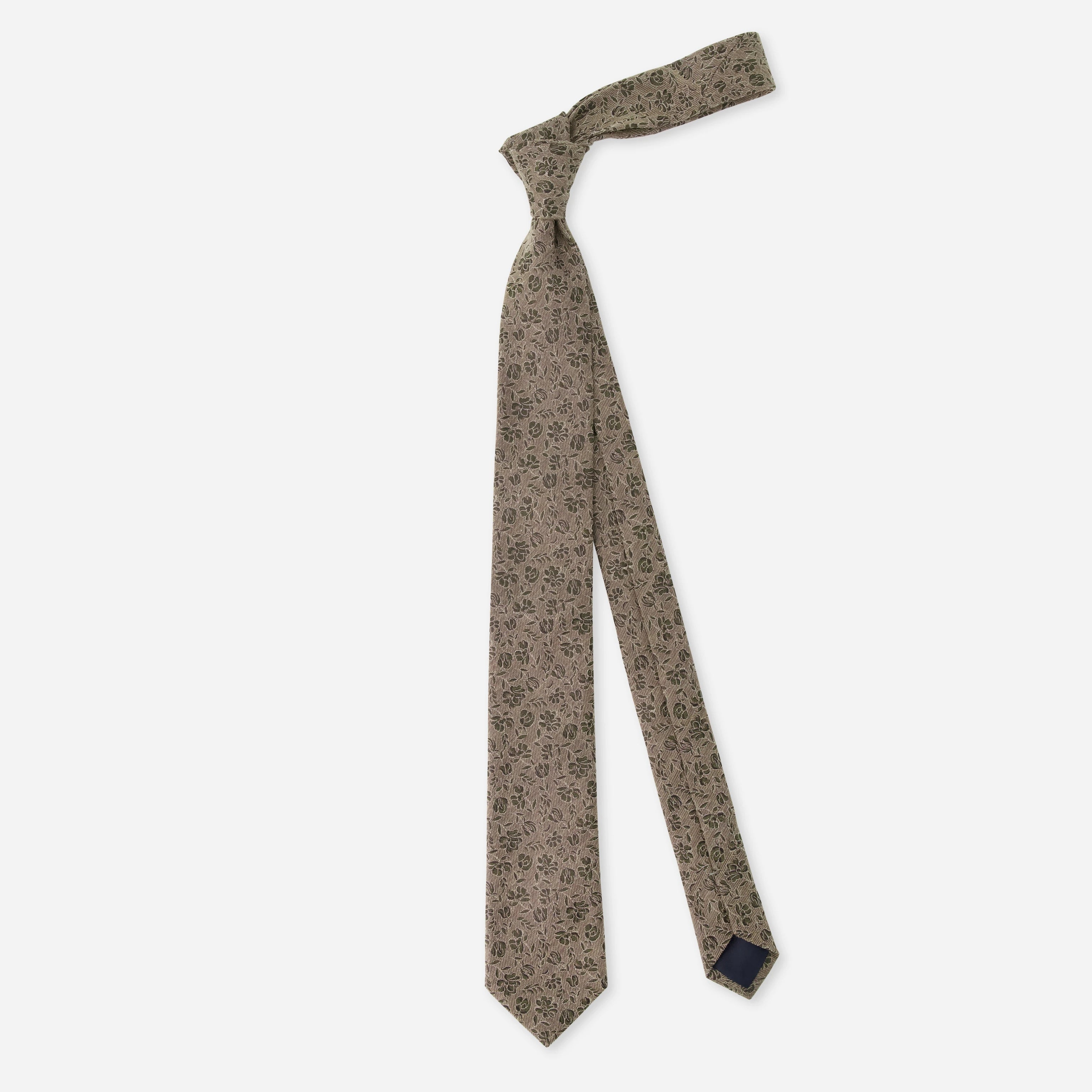 Favorito Floral Dusty Olive Tie