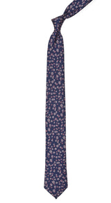 Free Fall Floral Purple Tie