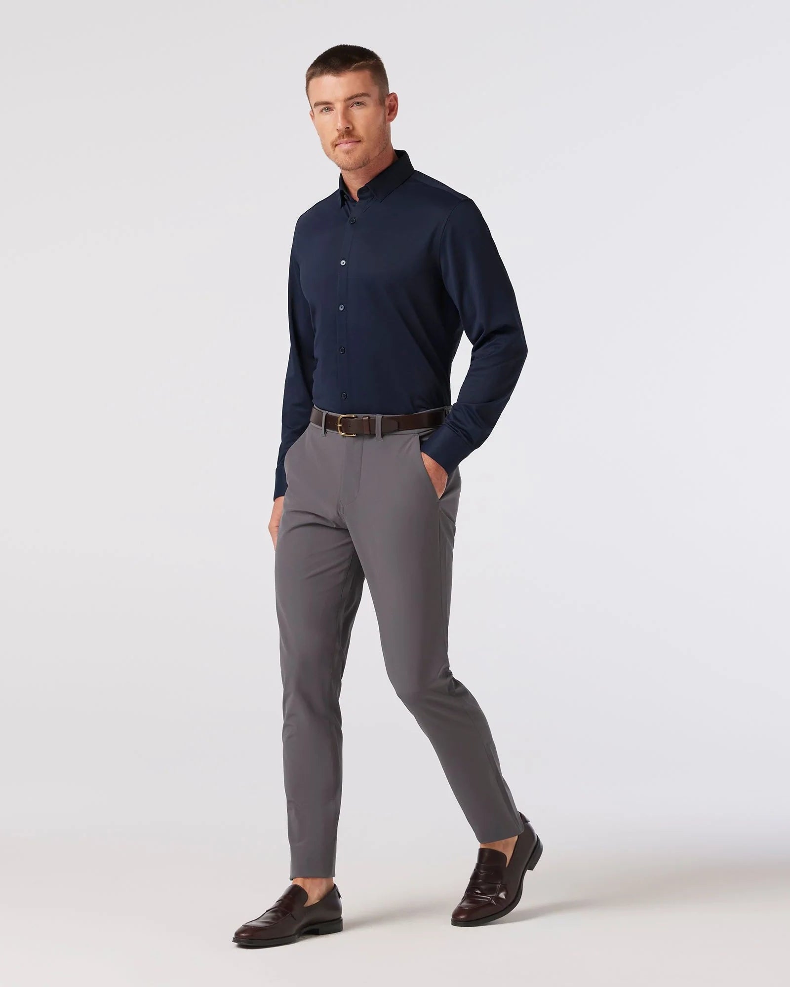 Mizzen+Main | Halyard Dress Shirt | Navy