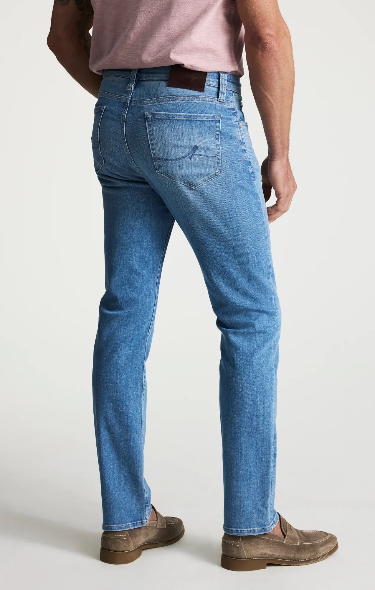 34 Heritage | Courage Straight Leg Jean Light Brushed Urban | Blue