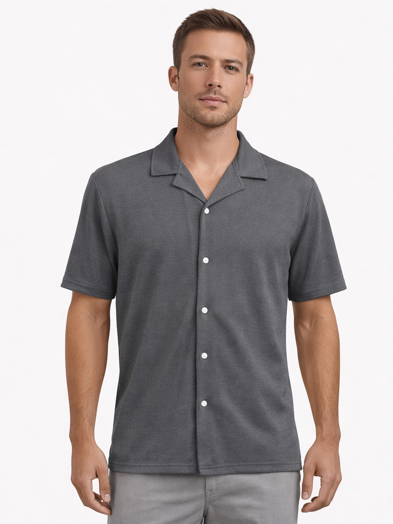 DIBI | Camp Knit Shirt | Gray