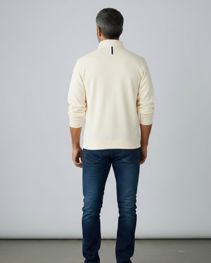 Rhoback | Solid Performance Q-Zip | Ivory White