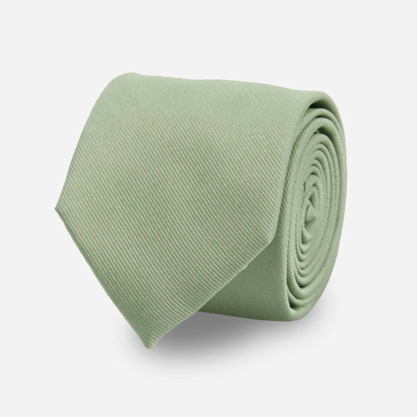 Solid Sage Green Tie