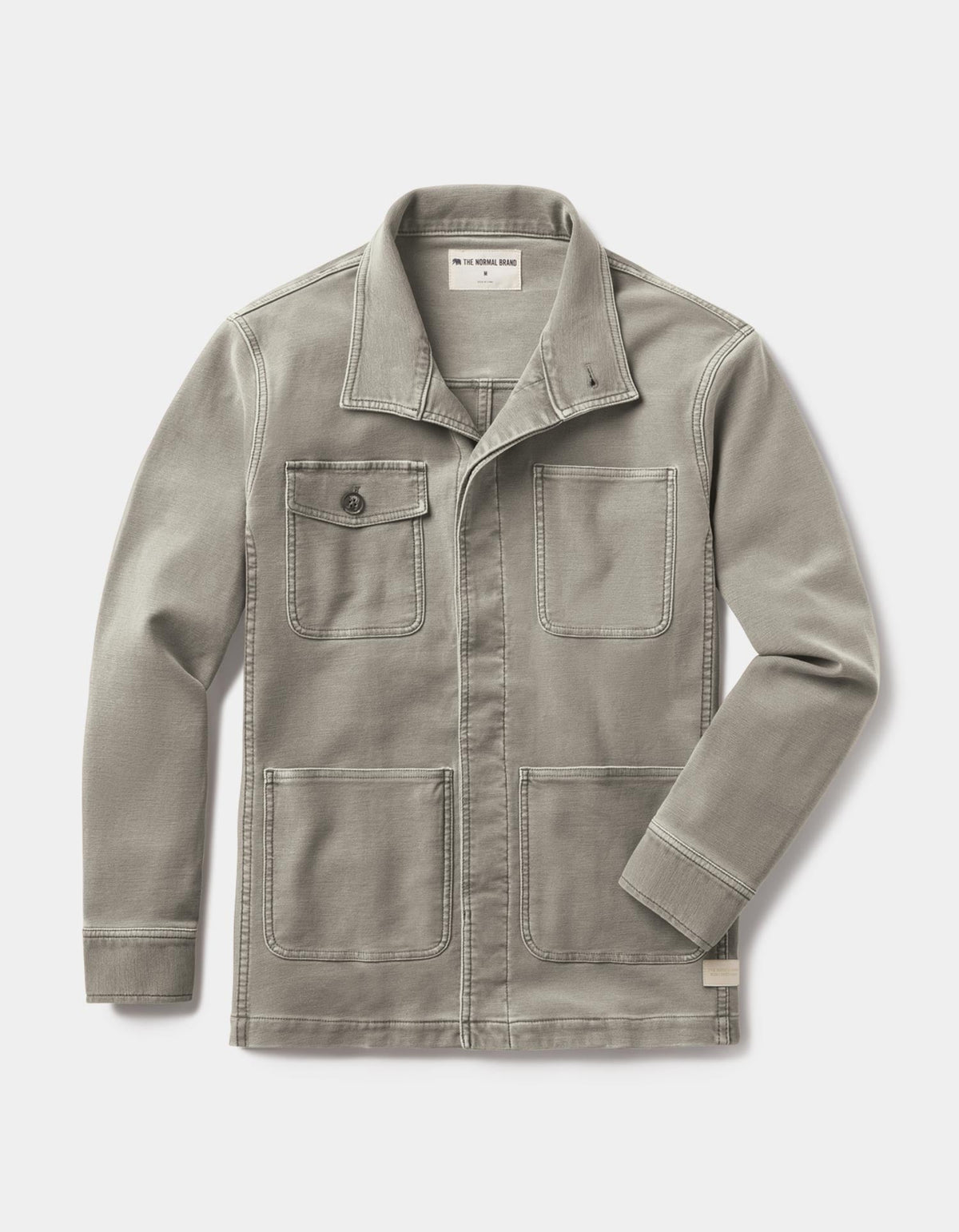 The Normal Brand | Comfort Terry Chore Coat | Moss Green