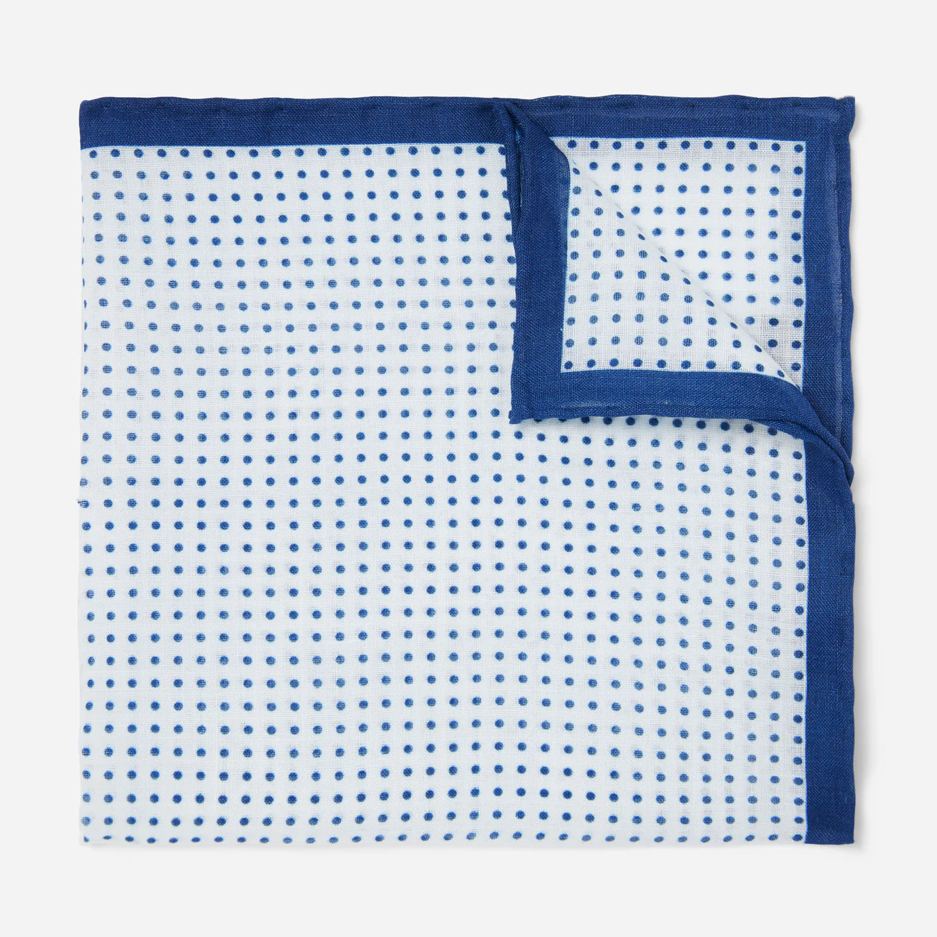 Domino Dots Navy Pocket Square